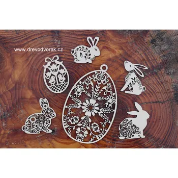 Velikonoční dekorace Výřezky velikonoční Varianta: Vajíčko malé