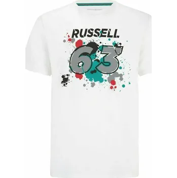 Triko Mercedes Men F1 FW George #63 T-Shirt White XS