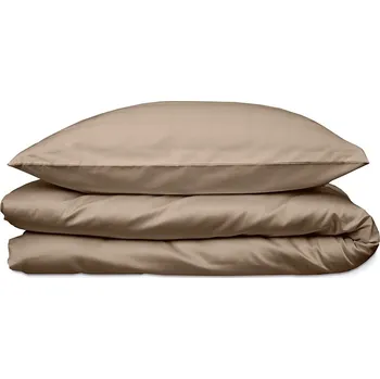 Povlečení Klinmam bavlněné povlečení, barva hnědá, 140x200 cm + 50x70 cm