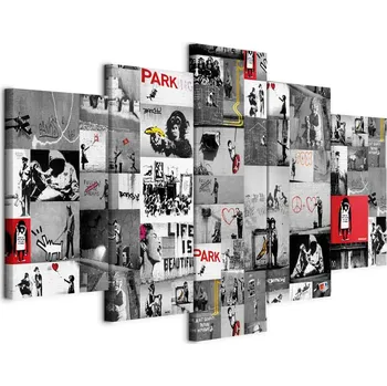 Obraz Obraz - Street Art: Banksy IV Velikost: 100x50 cm, Provedení: Standard