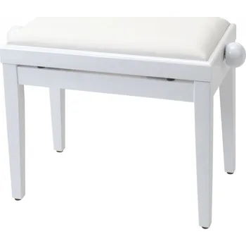Příslušenství pro klávesový nástroj Proline klavírní stolička bílá lesklá