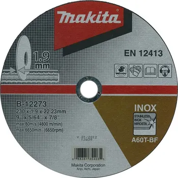Řezný kotouč Makita E-13764 řezný kotouč 230x1,9x22mm nerez free_store_pickup