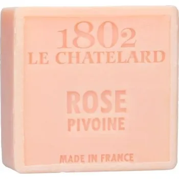 Mýdlo Francouzské mýdlo - Růže - pivoňka 100g bez palmového oleje