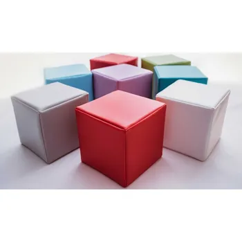 ostatní stavebnice Molitanová stavebnice Moliplay 8 dílů koženka barevné kostky velikost L (Velikost L - 20 cm)