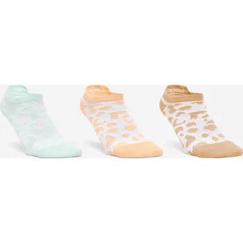 Pánské ponožky DOMYOS Dámské nízké fitness ponožky 3 páry 39/42 KAŠTANOVÁ|ORANŽOVÁ|RŮŽOVÁ|ZELENÁ