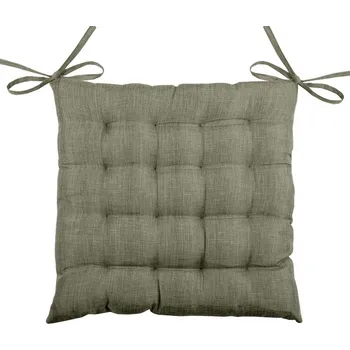 Podsedák Podsedák na židli BEA zelená režný vzhled 40x40x4 cm France