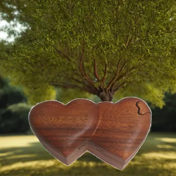 Magická dřevěná krabička - Dvě Srdce z Bali