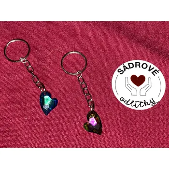 HandMade by VeJa Přívěšek na líče - měnivý srdce