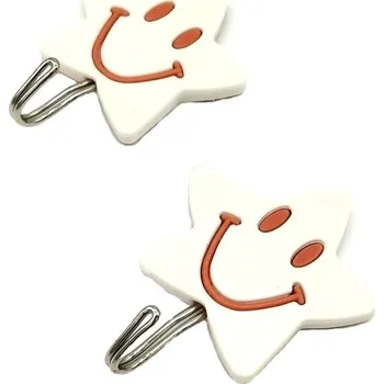 JAHU Dětské háčky 2ks-HVĚZDA-TMAVĚ HNĚDÁ