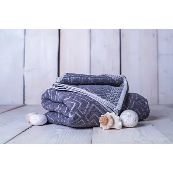 Ručník JAHU Set ručník a osuška - Club Šedá 50x100, 70x140cm