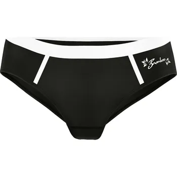 Dámské funkční sportovní kalhotky CONTRAST černá Bamboo Ultra - Černá / XXL