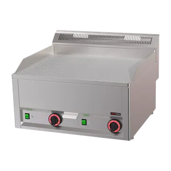 Kuchyňský gril Grilovací deska 65x48 elektrická durable chrom kombinovaná bez podestavby 400 V | REDFOX - FTHRC 60 EL