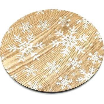 JAHU Dekorační talíř vánoční - Vločky bílé