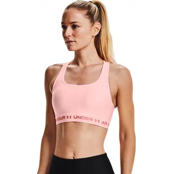 Podprsenka Dámská podprsenka Under Armour Crossback Mid Bra pink S