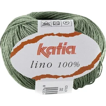 Příze Katia Lino 100% 32 Reseda Green Pletací příze