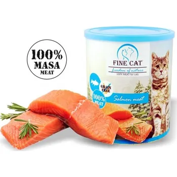 Krmivo pro kočku FINE CAT FoN konzerva pro kočky LOSOS 100% MASA 800g