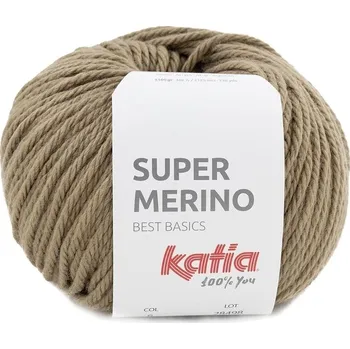 Příze Katia Super Merino 6 Fawn Brown Pletací příze
