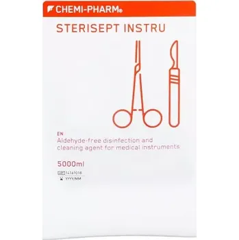 Dezinfekce CHEMI-PHARM, STERISEPT INSTRU, 5l (STERISEPT INSTRU je určen k ruční dezinfekci a dezinfekčnímu předčištění všech termostabilních a termolabilních lékařských nástrojů.)