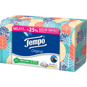 Papírový kapesník Tempo papírové kapesníky v boxu, 100 ks