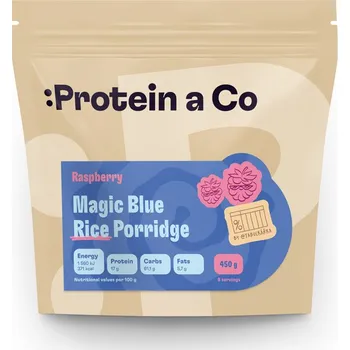Fitness strava ProteinaCo Proteinová rýžová kaše - Magic blue by @Tabulkarka 450 g Vyber si z těchto lahodných příchutí: Malina