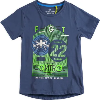 Chlapecké tričko z BIO bavlny LEMON BERET FLIGHT modré Velikost: 140