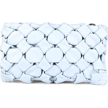 Kabelka ITALSKÉ Dámské modré kožené kabelky crossbody Hermina