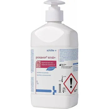 Dezinfekce schülke prosavon scrub+ 500 ml s dávkovačem (Dezinfekční mycí prostředek k hygienickému mytí rukou a k dekolonizaci celého těla včetně vlasů.)