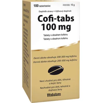 Přírodní produkt Vitabalans Cofi-tabs 100 mg 100 tbl.