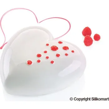Forma na pečení Silikonová forma TI AMO 1000 velké srdce, rozměry 170x164 mm H 63 mm + vykryjovátko