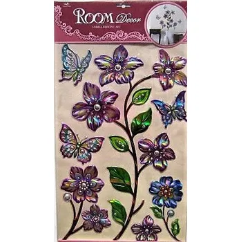 Samolepící dekorace Pokojová samol. dekorace KVĚTINY 50 x 32 cm