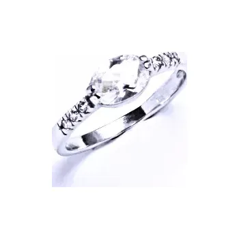 Prsten Stříbrný prsten čiré zirkony - VR237 (Stříbrný prsten se zirkony)