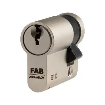 Vložka do dveří Cylindrická půlvložka FAB 2** PROFI 10+30mm 3 klíče