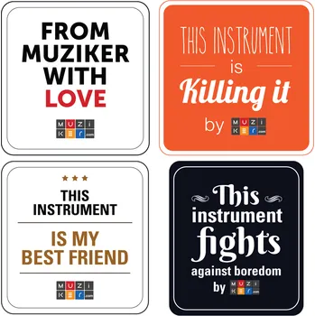 Žertovný předmět Muziker Merch STCK Nálepka