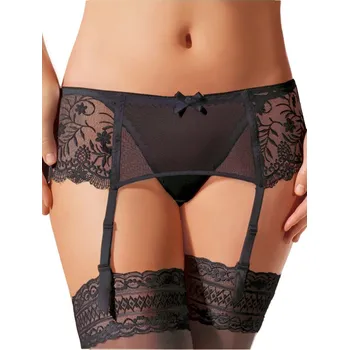 Podvazkový pás Podvazkový pás 032 black - EWANA černá L