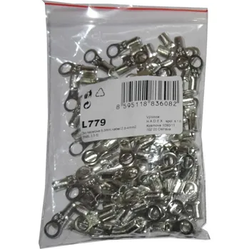 Síťový kabel Oko kabelové 5,3mm,kabel 2,5-4mm2 (RNBL 3,5-5), balení 100ks