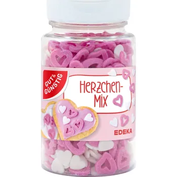 Koření G&G Cukrová dekorace Srdíčka 57 g