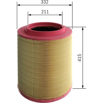 Vzduchový filtr Vzduchový filtr BOSCH F 026 400 535