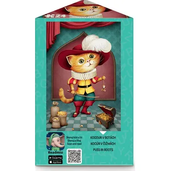 Puzzle 24 triangl Kocour v botách