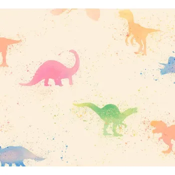 Tapeta 38146-1 A.S. Création dětská vliesová tapeta na zeď Little Love 2026 dinosauři, velikost 10,05 m x 53 cm