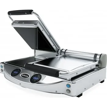 Kuchyňský gril Kontaktní gril sklokeramický dvojitý Spidoglass XPro SP020XR, digitální ovládání, černý povrch Sleva 3920Kč