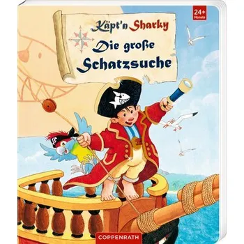 První čtění Käpt'n Sharky - Die große Schatzsuche (Pappbilderbuch) - Jutta Langreuter