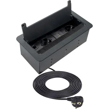 Elektrická zásuvka Design Light Inbox DL-00016 černá