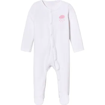 Dětský overall lupilu® Dívčí overal na spaní (62/68, bílá)