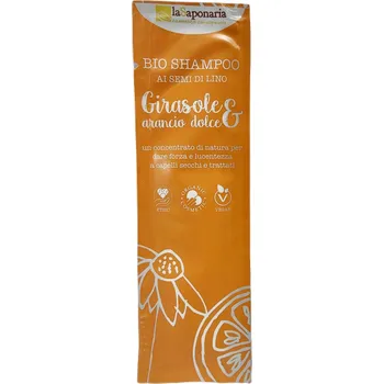Šampon laSaponaria Šampon se slunečnicí a sladkým pomerančem BIO - vzorek (8 ml)
