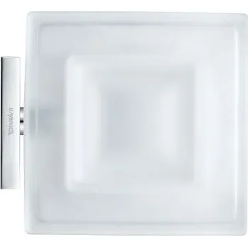 Mýdlenka Duravit Karree - Mýdlenka s držákem, chrom/mléčné sklo 0099521000