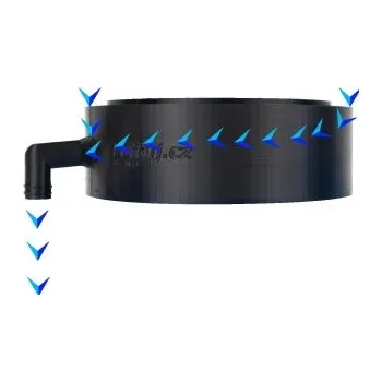 Luftuj LUFTooL Trap - kondenzační kus pro potrubí SPIRO - 150 mm - LT-TR-SPI-150