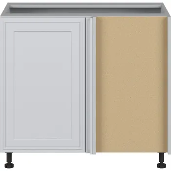 Kuchyňská skříňka Black red white Spodní rohová kuchyňská skříňka vnitřní Verdi DNW-105/82 Zvolte stranu: levé provedení, Barva korpusu skříněk: Šedá grenola, Zvolte barvu dvířek: Mističná mat