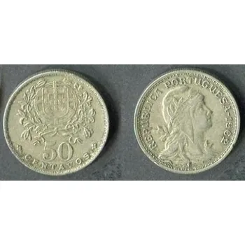 PORTUGALSKO. 50 centavos 1962. KM-577