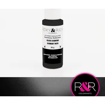 Čokoláda ROXY & RICH Kakaové máslo TŘPYTIVÉ - ČERNÉ BLACK DIAMOND 56g