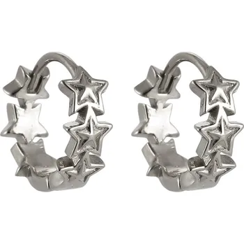 Náušnice Free Style Náušnice kroužky z chirurgické oceli ESS711ST - Hvězdy
